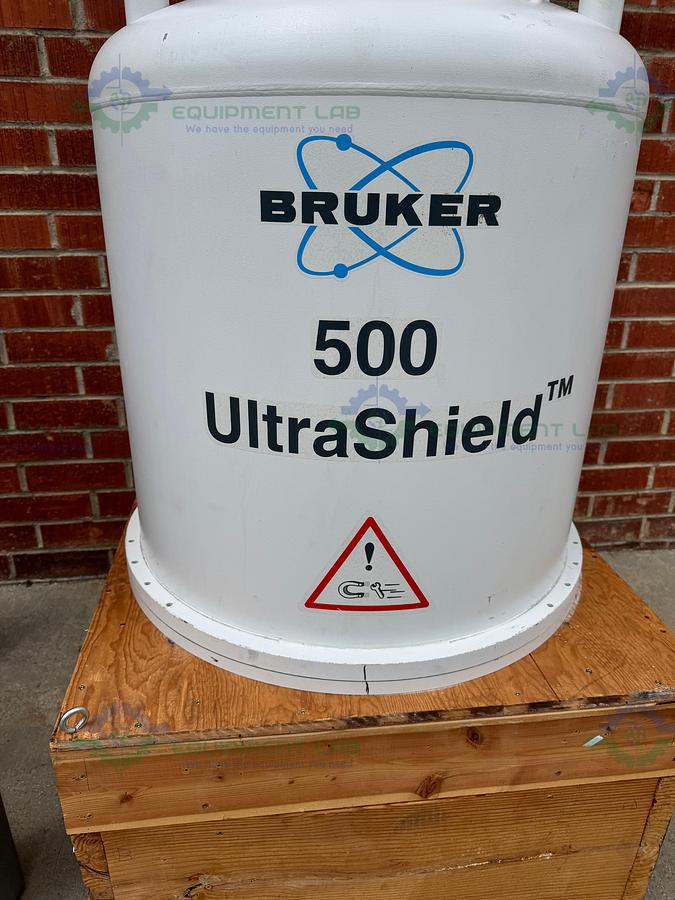Used Bruker 500 Ultrashield NMR/ Nuclear Magnetic Resonance Spectrometer w/ Legs