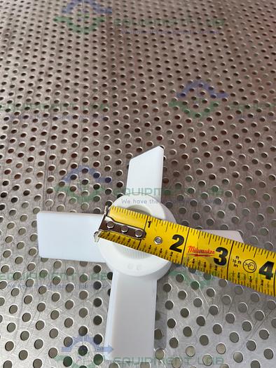 Chemglass  CG-2095-03 PTFE Agitator Four Blade 6" Fits 19mm Shaft 45° Impeller