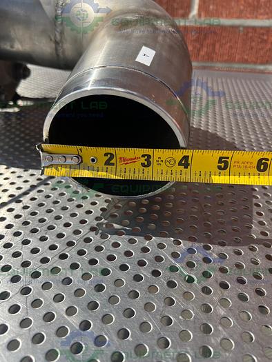 Used Unbranded Diffusion Pump 8" x 36" w/ 4" Stainless Steel Elbow