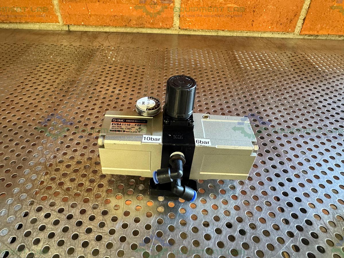 Used SMC EVBA1110-F02  Pneumatic Booster Regulator / Booster Cylinder  0.1-1.0 MPa