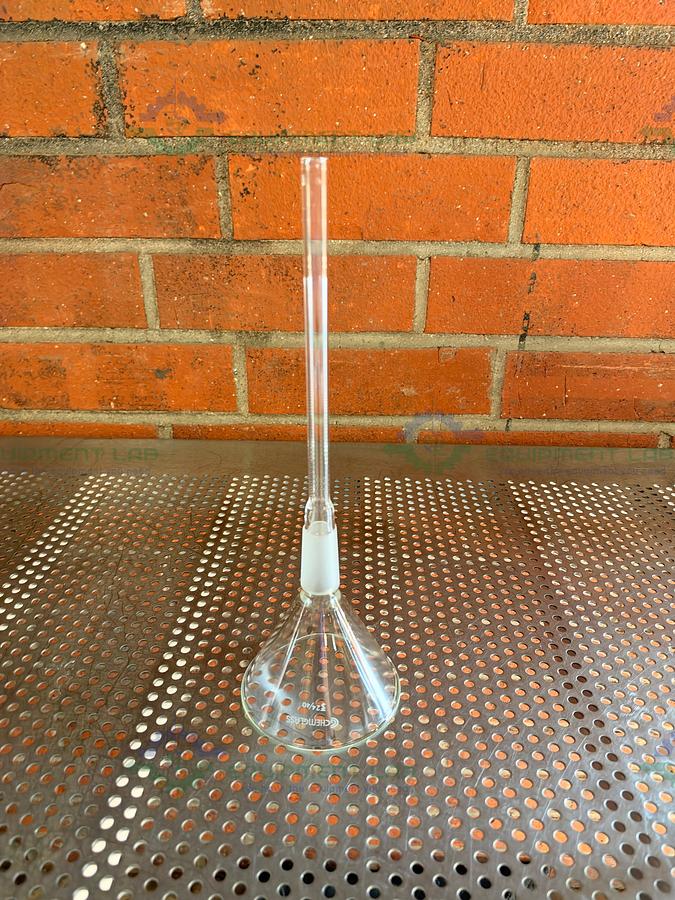 Used Chemglass 100 mm Cone Shaped Funnel w/ 24/40 Joint Fitting