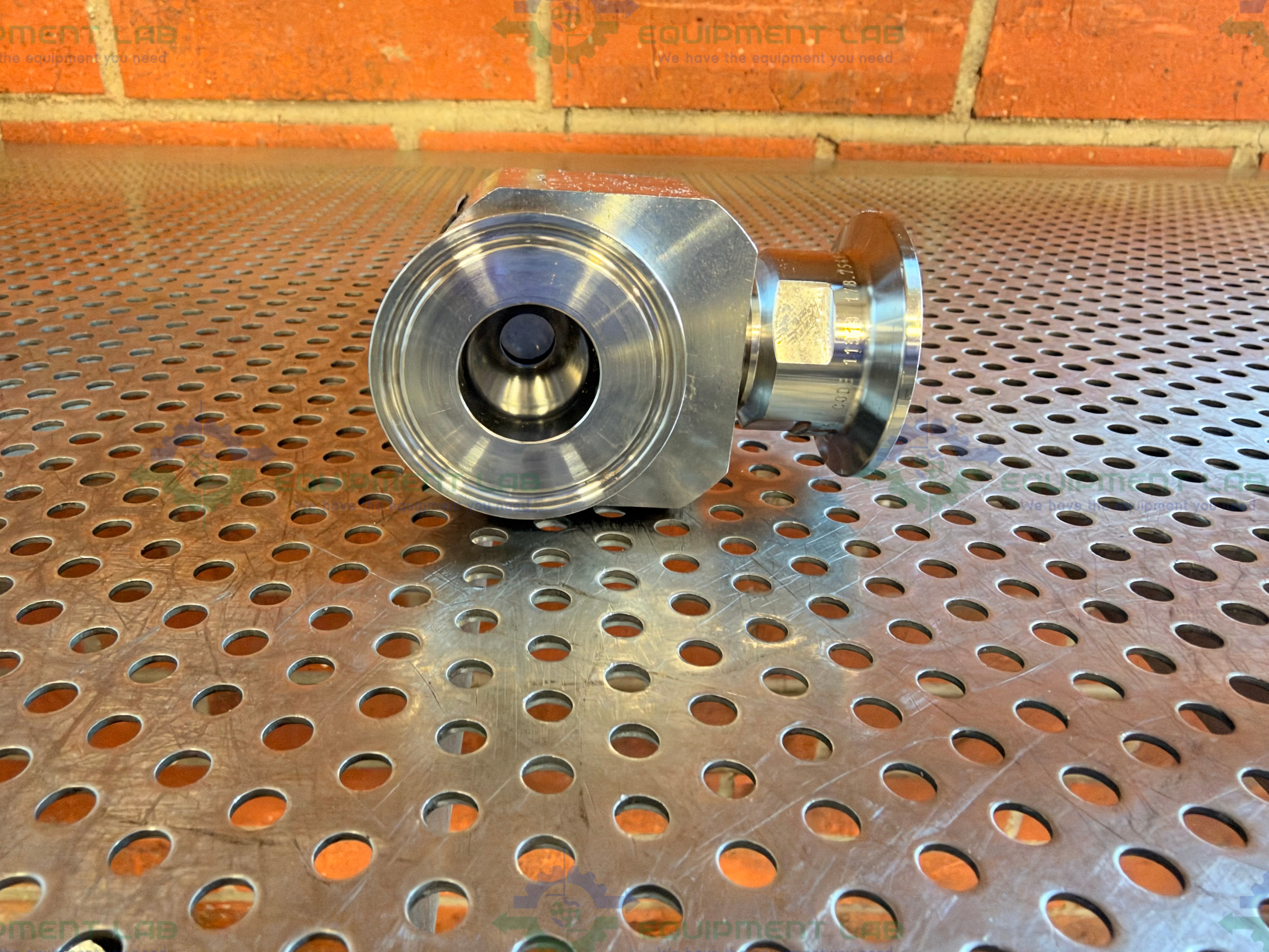 Used Leser 4814.7684 Spring Loaded Sanitary Safety Relief Valve w/1" Sanitary Fitting