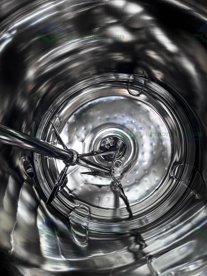 Used Feldmeier 400 Liter Stainless Steel Jacketed Reactor 100 PSI/FV w/ 3 HP Motor