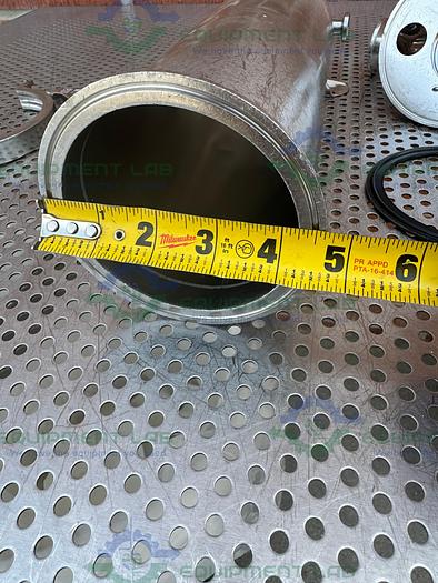Used Millipore  Stainless Steel Cartridge Filter Housing 4.5"
