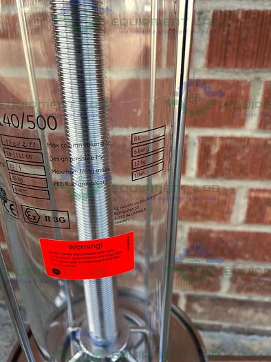 Used Pharmacia BPG  140 / 500 8 Liter Chromatography Column 18-1113-08, 4-40°C