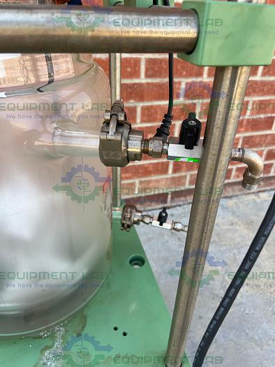 Used Chemglass  20 Liter Jacketed Glass Reactor w/ Chemglass Overhead Stirrer