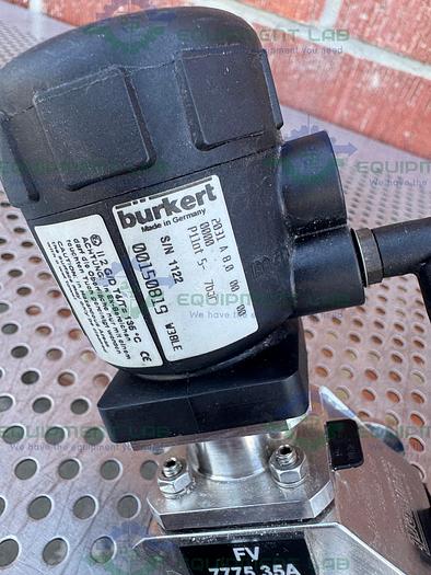 Used 2 Burkert 2031 A 8.0 00 00 0000 3-Way Pneumatic Solenoid Valve