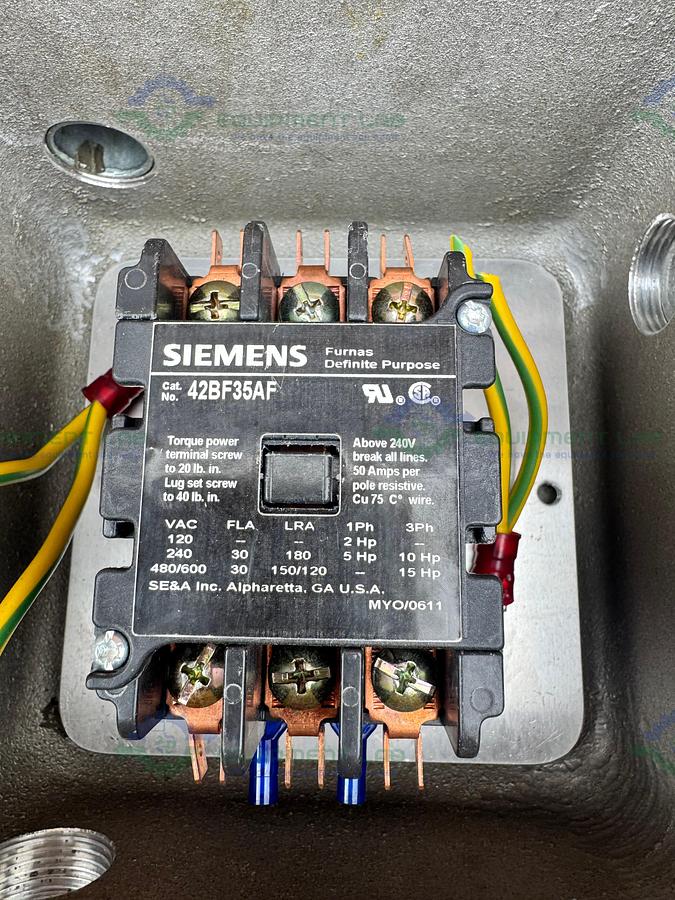 Used Killark EXB-664 N34 Explosion Proof Enclosure w/ Siemens 42BF35AF Contractor