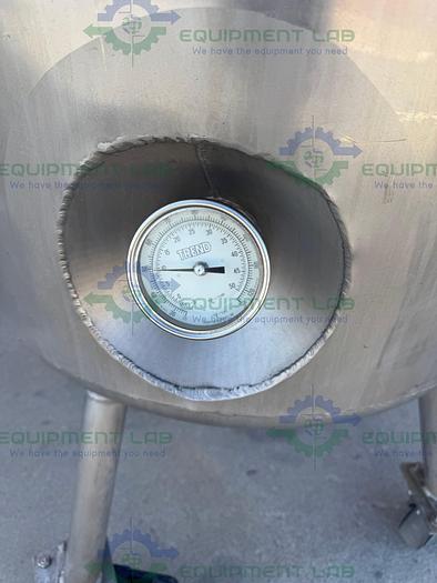 Used Letsch 260 Liter Jacketed Stainless Steel Reactor w/ 3/4 HP Bottom Mixer