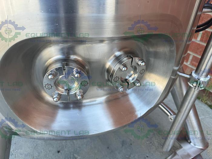 Used DCI 250 Liter Stainless Steel Jacketed Reactor 45 PSI w/ Bottom 0.5 HP Mixer