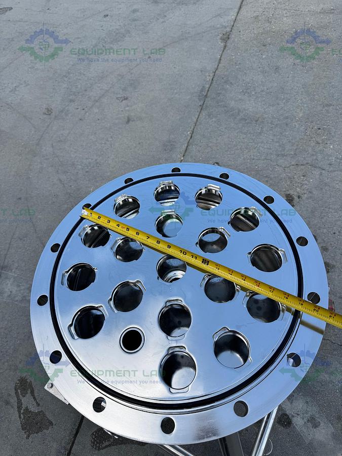 Used Allegheny Bradford 140L SS 316L Code 7 Multi Cartridge Filter Housing FV 150 PSI