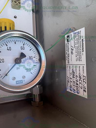 Used Hoffman 13" x 10" x 6" Enclosure w/ Malema Flow M-50-S23-10 Flow Switch, Gauge