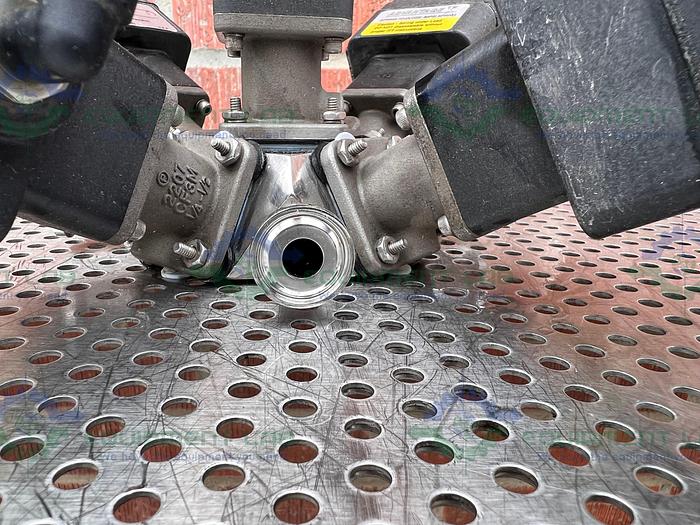 Used 5 ITT Advantage  Stainless Steel Diaphragm Valves w/ Valve Positioner