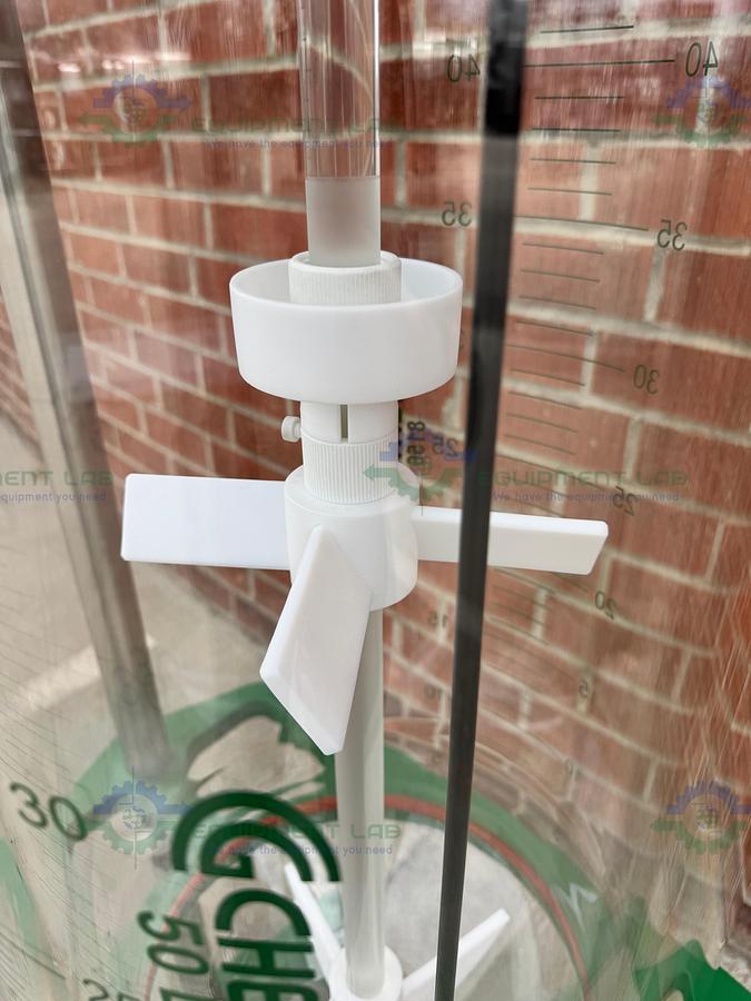 Chemglass 50 Liter Jacketed Glass Reactor w/ Zero Dead Space Drain Valve MFG 20