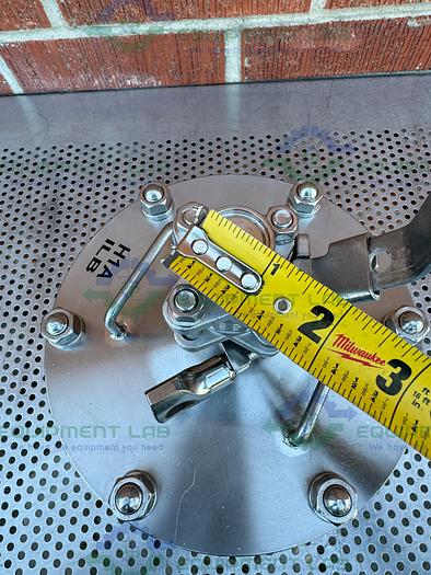 Used Stainless Steel 142mm High Press Membrane Disc Filter Housing w/ Valve and Hose