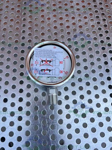 Winters Premium Q821 Liquid Filled Pressure Gauge 2.5" x 1/2", 0-15 PSI