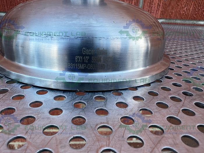 Used Glacier Tanks  B3115MP-G600-150 Bowl Reducer 1 1/2" to 6" Sanitary Fittings