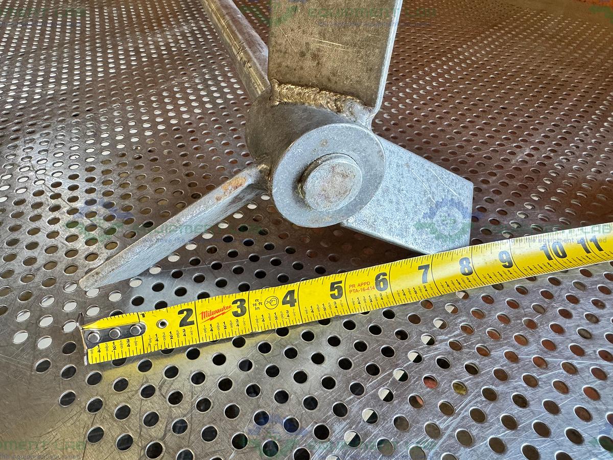 Used 48" Stainless Steel Mixing Shaft 1" Diameter w/ 8" Impeller