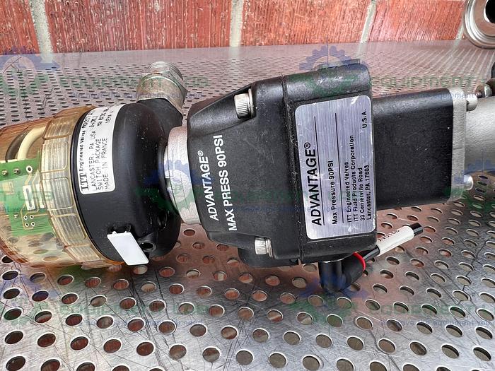 Used 2 ITT Advantage  3 Way Stainless Steel Diaphragm Valves w/ Valve Positioner