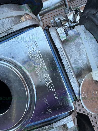 Used 4 ITT Pure Flo Advantage Stainless Steel Diaphragm Valve w/ 1" Sanitary Fitting