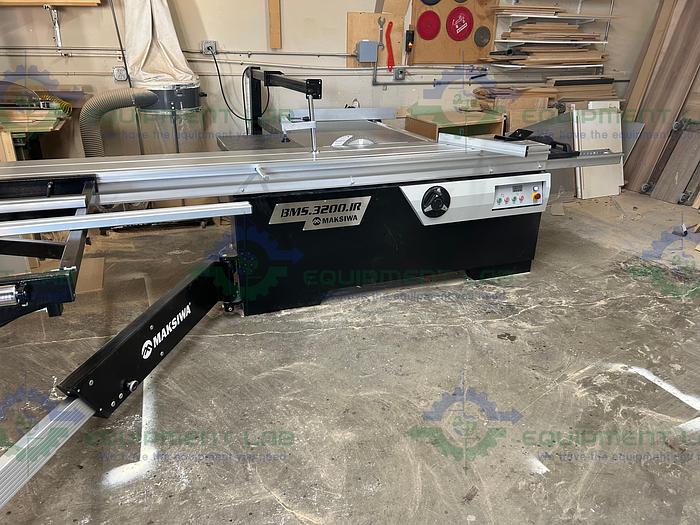 Used Maksiwa  BMS.3200.IP Sliding Panel Saw 5 HP Single Phase, 220V, 315mm Blade