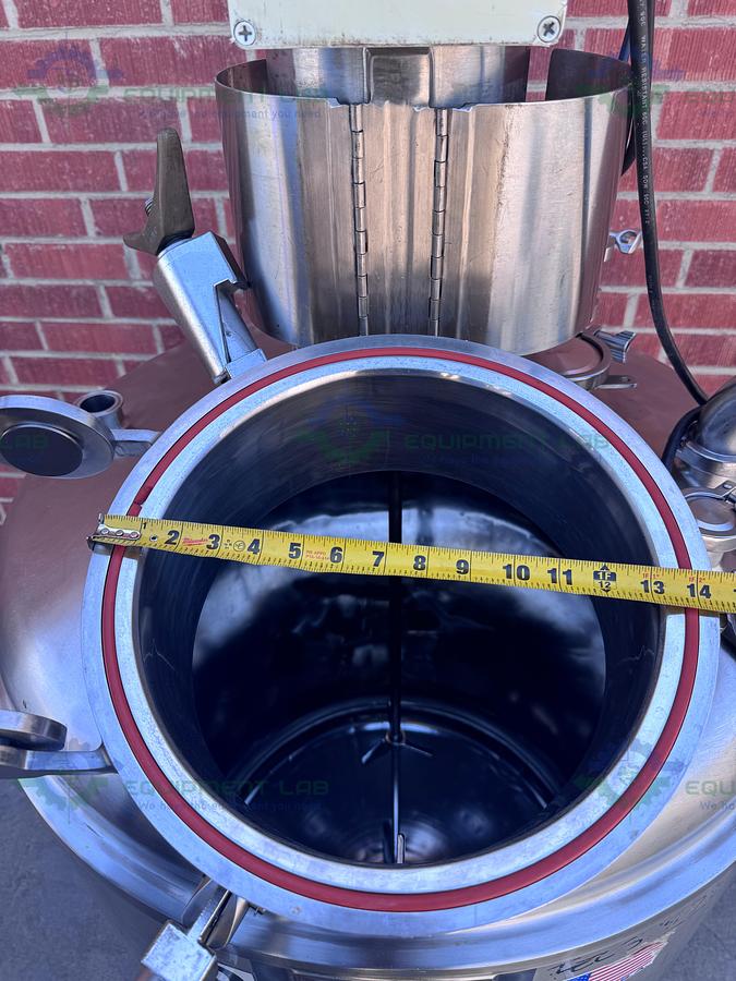 Used Precision Stainless 600 Liter Stainless Steel Jacketed Reactor 50 PSI