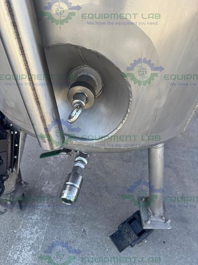 Used Letsch 260 Liter Jacketed Stainless Steel Reactor w/ 3/4 HP Bottom Mixer