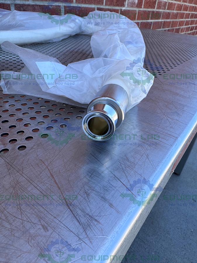 Used Saint Gobain 94" Silicone Hose w/ 3/4" to 1 1/2 Sanitary Fitting