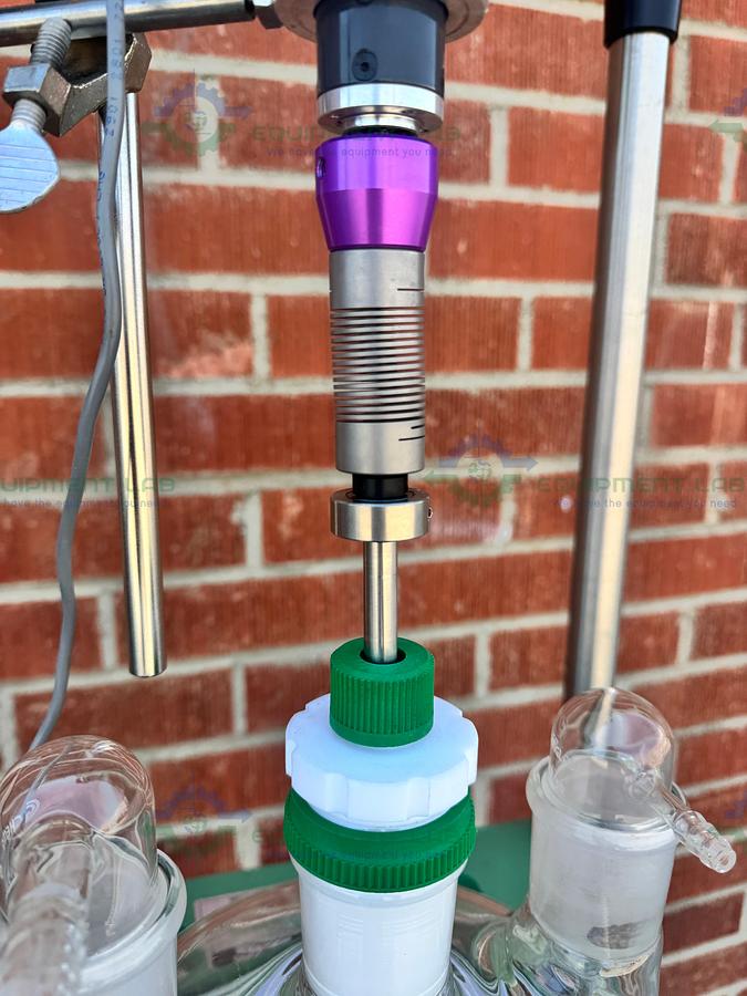 Used Chemglass 20 Liter Jacketed Glass Reactor w/ J-Kem Overhead Stirrer