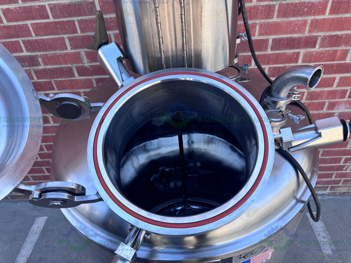 Used Precision Stainless 600 Liter Stainless Steel Jacketed Reactor 50 PSI