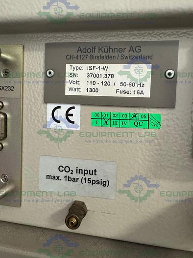 Used Kuhner ISK-1-W Refrigerated Incubator Shaker Humidity w/ Incubator Shaker 60°C
