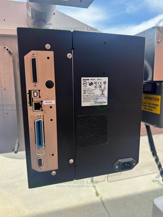 Used Sato S86-EX Print Engine w/ AL Tech Alcode Print and Apply Labelling Machine