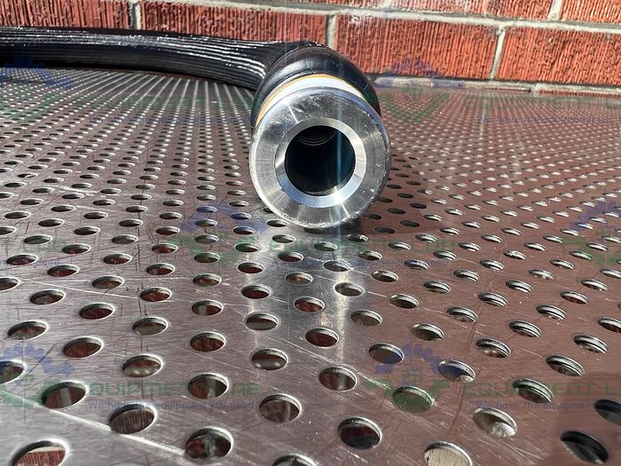 Used Huber Insulated Flexible Chiller Hose 48" w/ 1.5" Beaded Fitting, Kunkle Valve