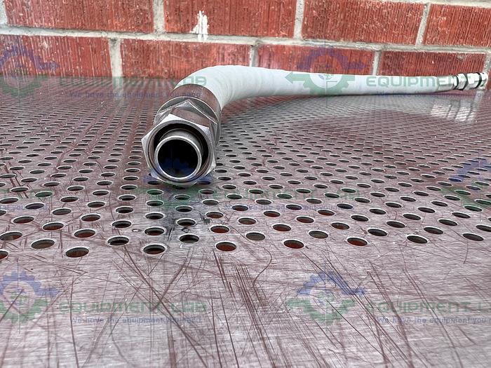 Used Sani Tech 38" GR-FDA Hose w/ Swagelok Quick Connect Stainless Steel Fitting