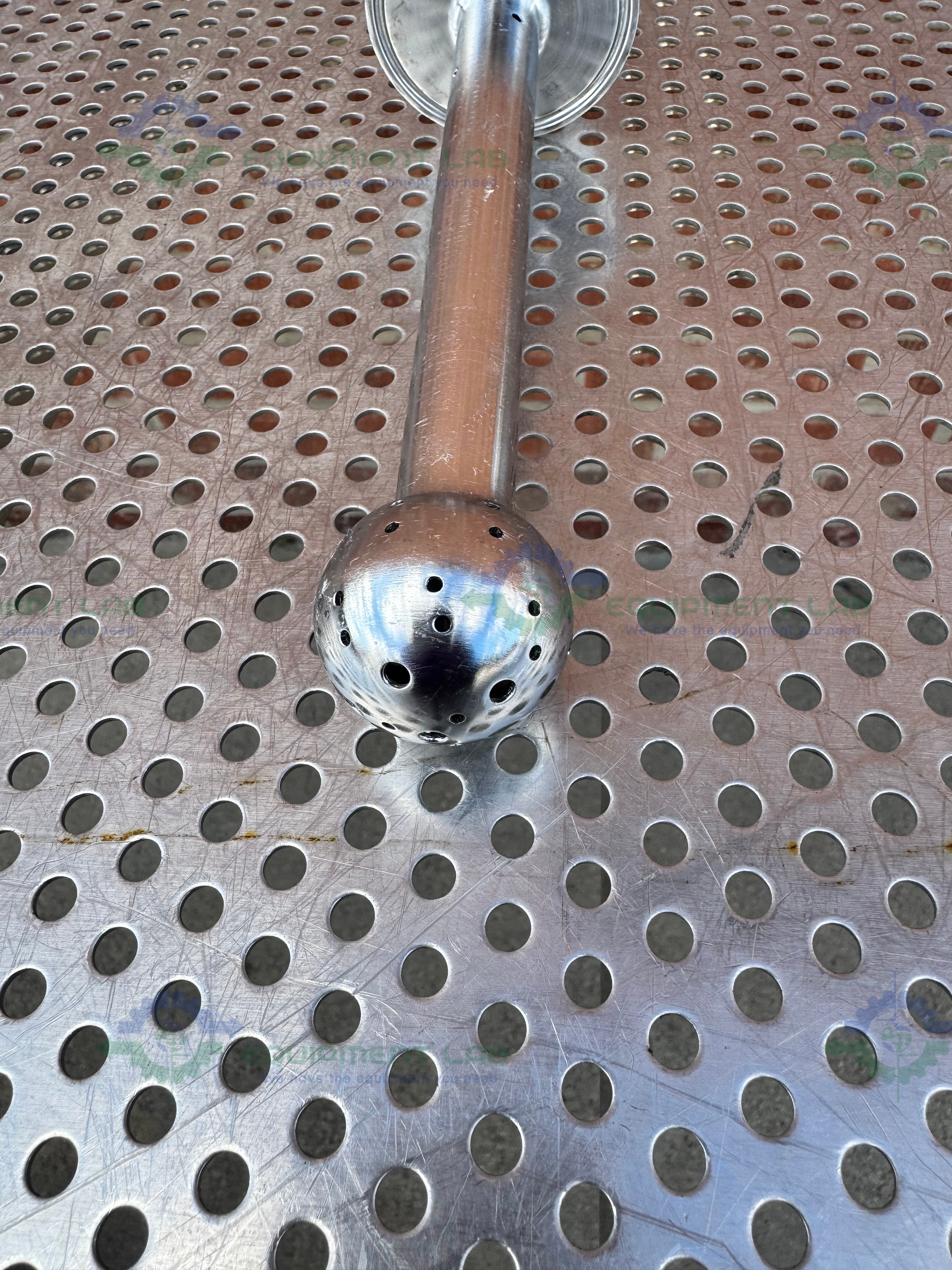 Used Stainless Steel Spray Ball w/ 1.5" to 2.5" Sanitary Fitting