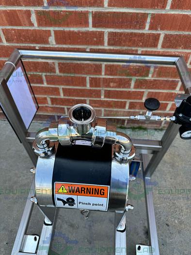Used Almatec Bioecor B32BN-T-2-X98 Diaphragm Pump 100 PSIG w/ Cart