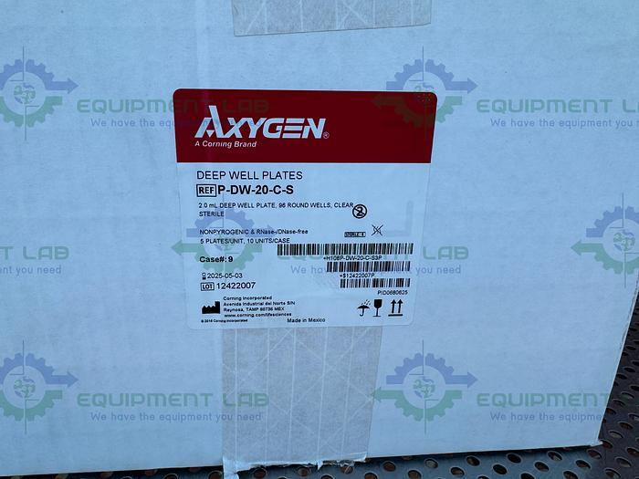 Box of 10 - Axygen  P-DW-20-C-S Deep Well Plates 2.0 mL, 96 Round Wells