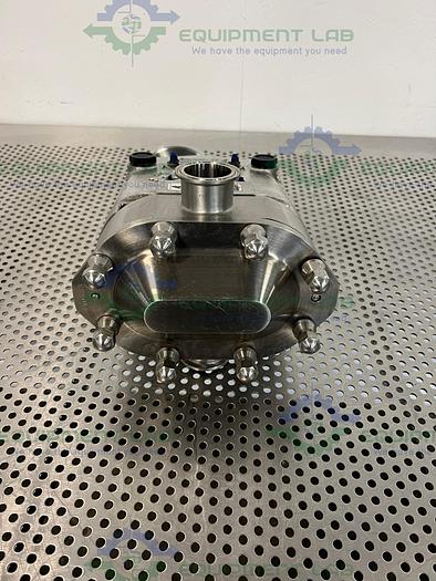 Used Waukesha Cherry Burrell  0187UL Rotary Lobe Pump w/ Stainless 1.5 HP Motor