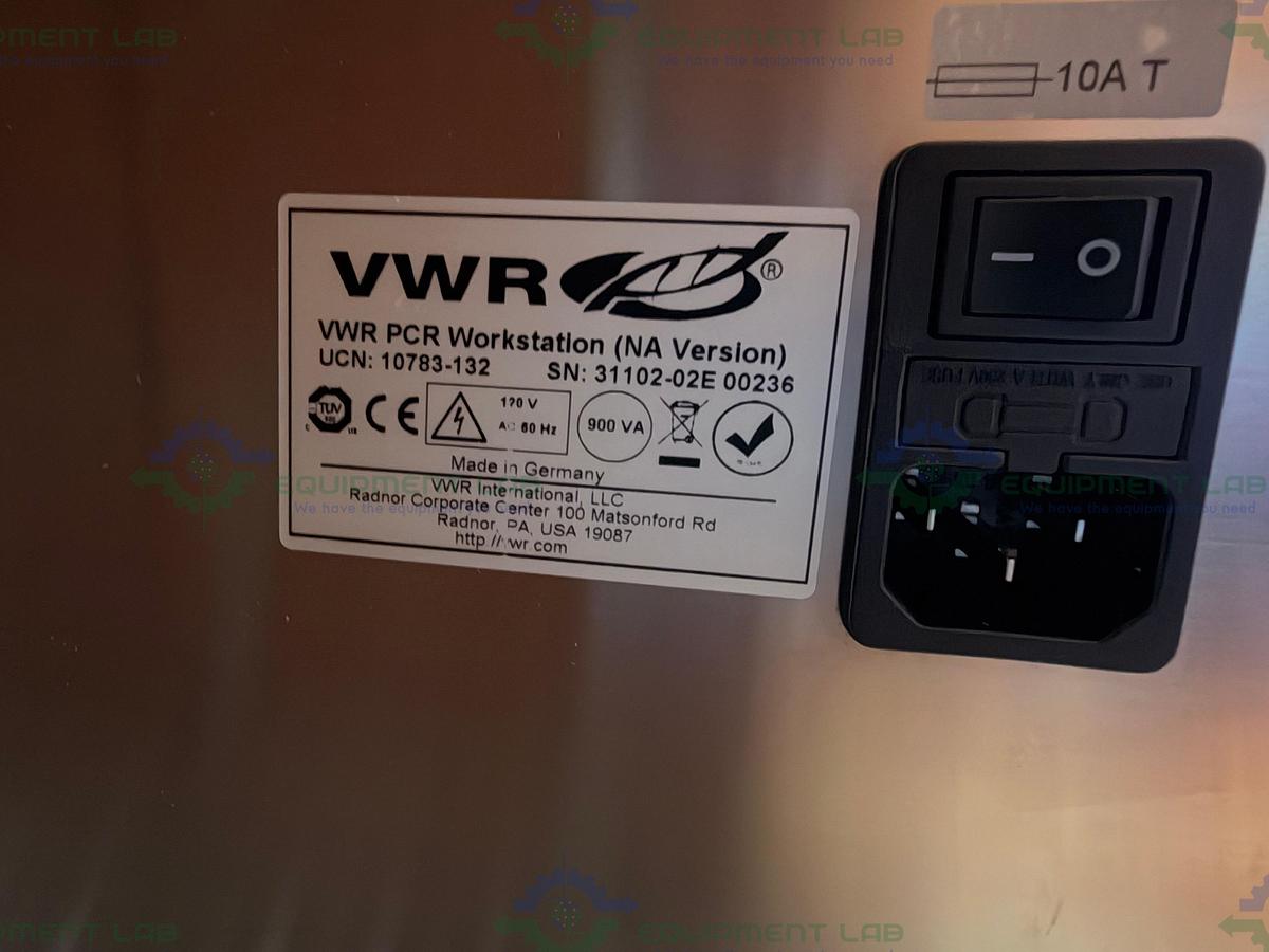 Used VWR 10783-132 PCR Workstation NA Version 120V w/ UV Light