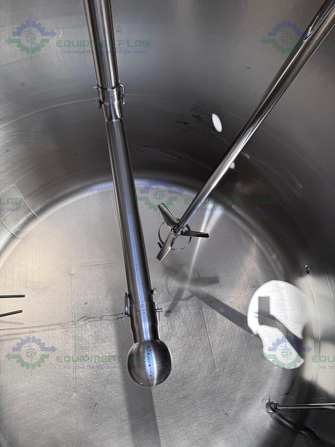 Used Paul Mueller 4500 Liter SS Jacketed Reactor w/ Agitator 25 PSI FV &138 PSI