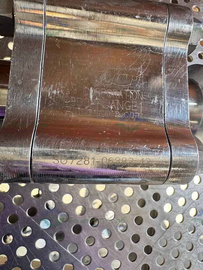 Used A&N Corporation Stainless Steel Ball Valve w/ KF40 Vacuum Fitting