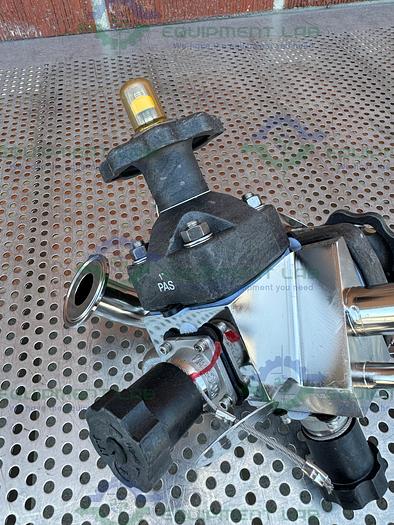 Used 4 ITT Pure Flo Stainless Steel Diaphragm Valve w/ 1/2" - 1" Sanitary Fittings
