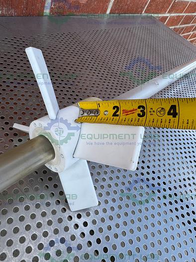 Used Chemglass Impellers w/ Glass Stirrer Shaft 30mm , For 100 L Chemglass Reactor 60"