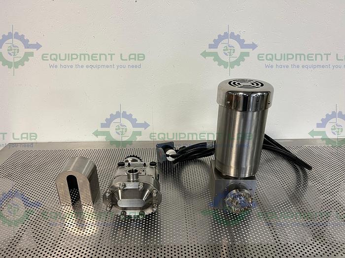 Used Waukesha Cherry Burrell  0187UL Rotary Lobe Pump w/ Stainless 1.5 HP Motor