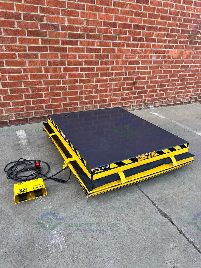 Used Uni-Craft Corp 6000 Lbs Capacity Ergonomic Scissor Lift Table 58" x 48" x 33"