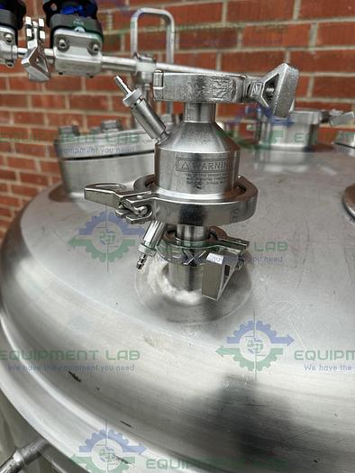 Used Precision Stainless 600 Liter Stainless Steel Jacketed Reactor 45 PSI