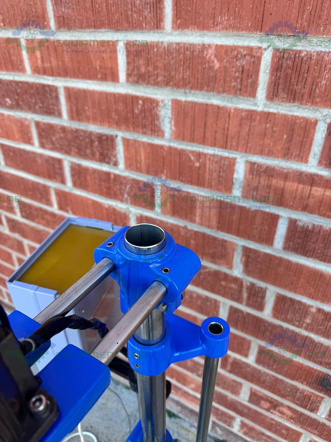 Used China 5 Liter Jacketed Glass Reactor w/ China Overhead Stirrer