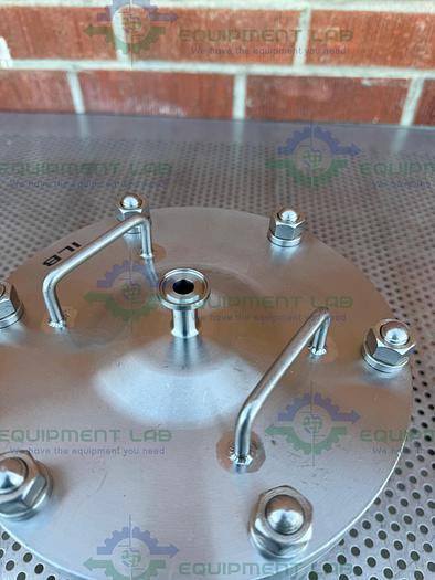 Used Stainless Steel 142mm High Press Membrane Disc Filter Housing w/ Valve and Hose