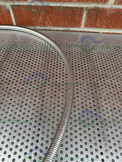 Used Airgas  Stainless Steel Flexible Hose 75" w/ Compression Fitting, Male Threaded