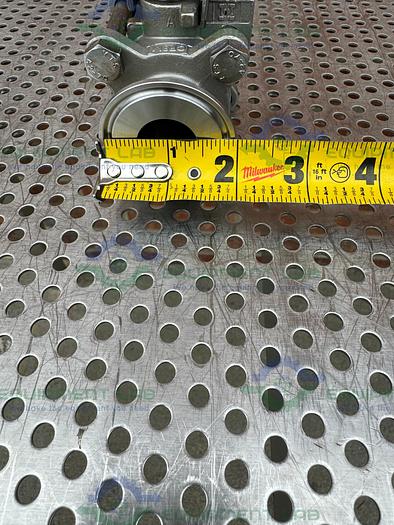 Used Inline  Industries Stainless Steel Ball Valve w/ 1" Sanitary Fitting